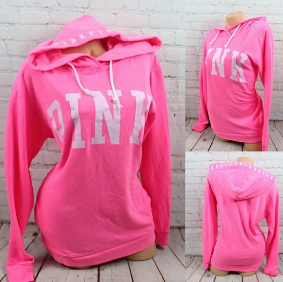 PINK Victoria's Secret Tops - (VICTORIAS SECRET PINK HOODIE XS NWOT)